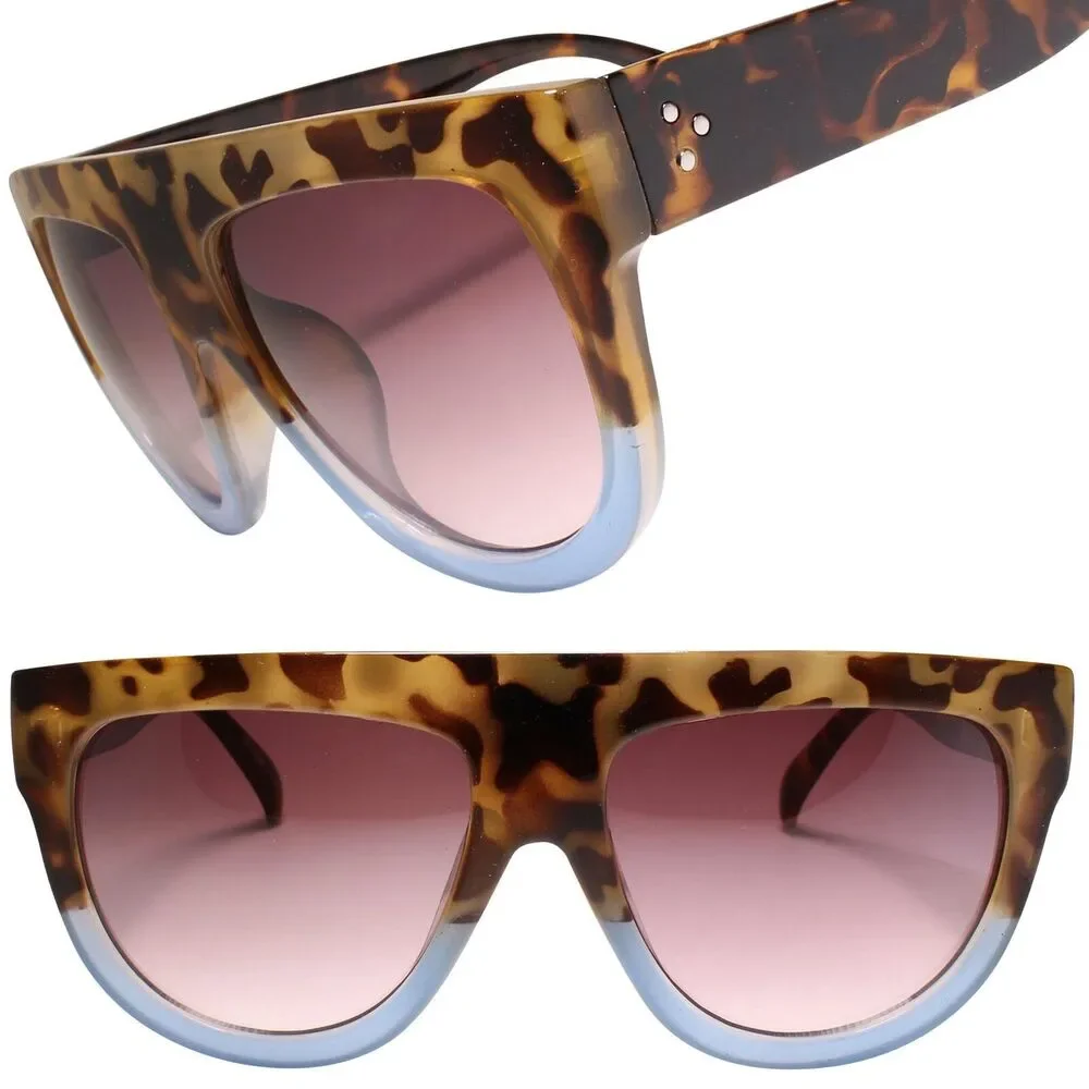Hip Hop Dapper Clubbing Flat Tortoise Sunglasses